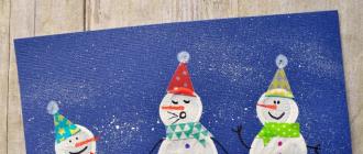 Kako narediti snežaka iz filca?
